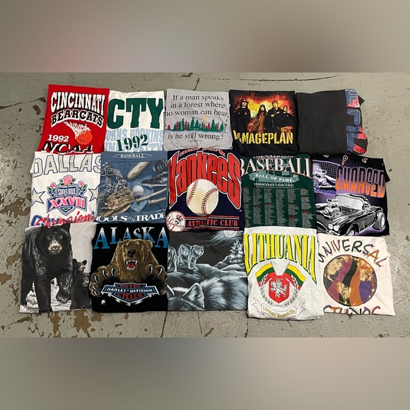 Vintage Graphic T Shirts Random Lot of 5 Mixed 80’s 90’s Y2K Used - Picture 4 of 4